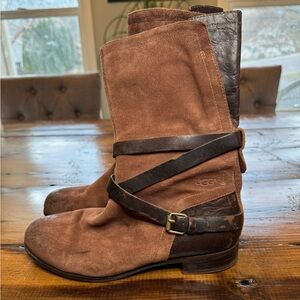 UGG Brown Suede Ankle Boots